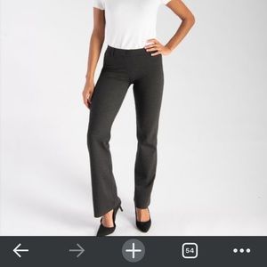 Betabrand Boot-Cut | Gray Dress Pant Yoga Pants